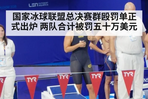 国家冰球联盟总决赛群殴罚单正式出炉 两队合计被罚五十万美元
